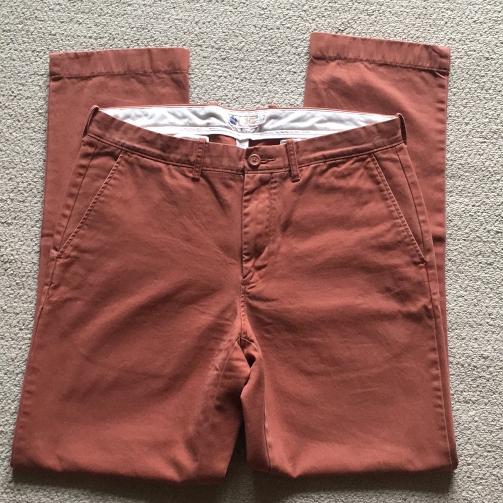 J. Crew, Men’s pants, burnt orange colored, 32x32